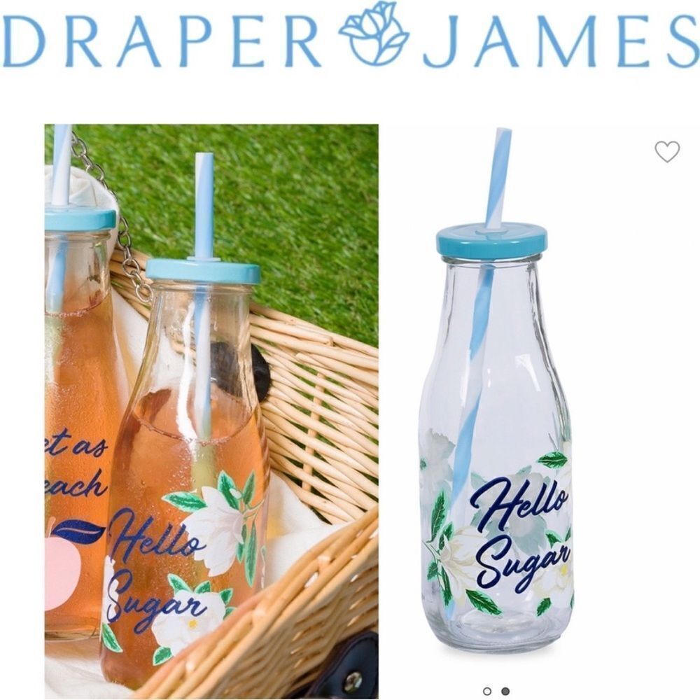 Draper James Glass Water Bottle NEW